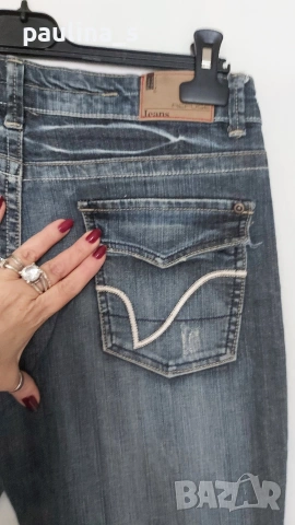 Четири различни броя / Дамски дънкови бермуди "Cecil", "Benetton", "Refuge", College clan", снимка 17 - Къси панталони и бермуди - 53098206