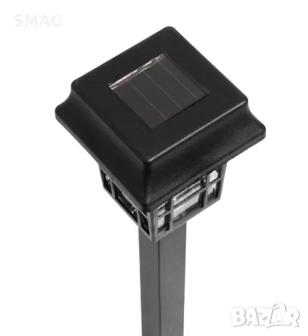 Слънчев фенер соларна лампа черена 24см S_1117760, снимка 3 - Соларни лампи - 49902593