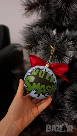 Коледна украса / топка Хълк Hulk , снимка 2 - Декорация за дома - 52617125