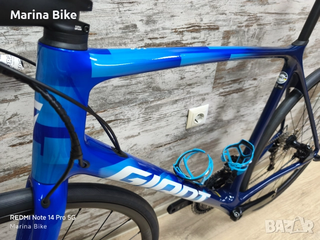 НОВ карбонов шосеен велосипед Giant TCR Pro Disc 105 2х12 Fulcrum | L, снимка 14 - Велосипеди - 49560109