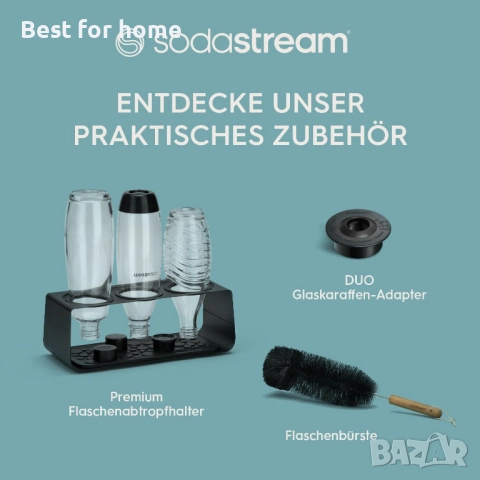 SodaStream DuoPack 2 x 0.7 л, стъкленr бутилки, снимка 9 - Други - 52953268