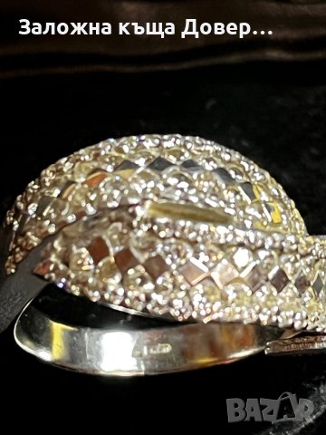 Златен пръстен ДИАМАНТИ Бяло злато 14 карата 585 zlaten prasten gold, снимка 9 - Пръстени - 44264846