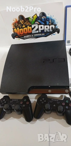 Play Station 3 (PS3) Slim в отлично състояние + 2 джойстика , снимка 2 - PlayStation конзоли - 53729649