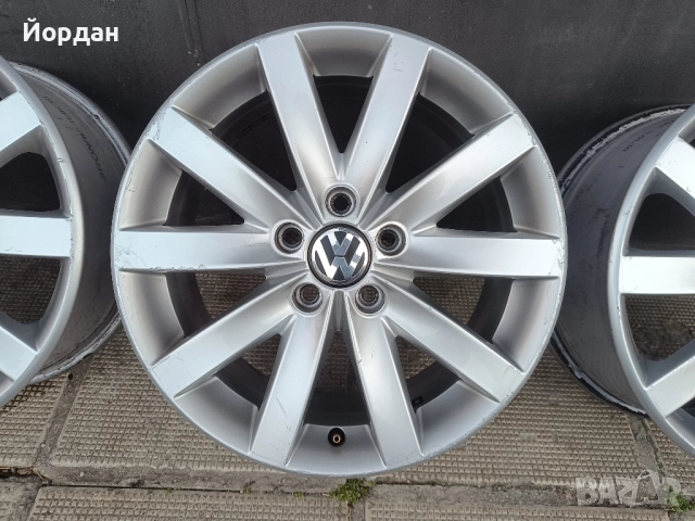 ОРИГИНАЛНИ джанти 17 'цола 5x112 7J ET54 VW Golf 6 / ФОЛКСВАГЕН Голф 6, снимка 8 - Гуми и джанти - 52914927