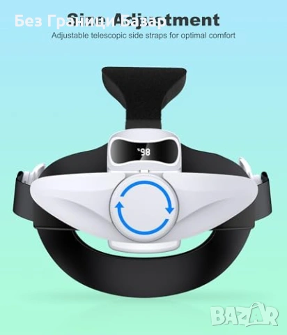 Нова Каишка за Meta Quest 3/3S/2 с 10000mAh батерия, двойни регулатори, снимка 2 - Друга електроника - 53531119