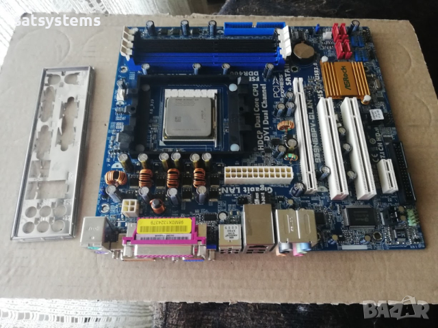  Дънна платка ASRock 939N68PV-GLAN Socket 939 CPU+FAN+RAM, снимка 2 - Дънни платки - 44808899