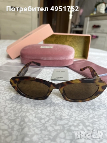 Слънчеви очила Miu Miu MU 11WS Havana, снимка 5 - Слънчеви и диоптрични очила - 56113469