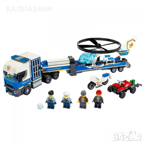 LEGO CITY Полицейски превоз с хеликоптер 60244, снимка 7 - Конструктори - 36208624