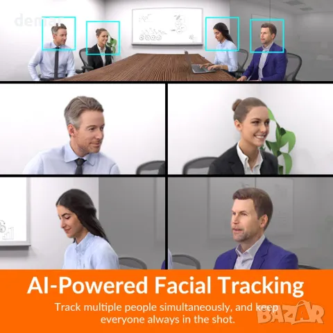 Innex C831 180° панорамна 4K уеб камера с микрофон, AI Face Tracking, снимка 4 - Други - 48481441