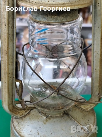 Стар фенер лампа, снимка 3 - Антикварни и старинни предмети - 51754470