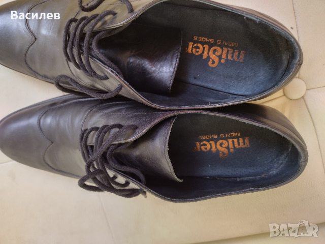 Обувки мъжки Мистер висококачествена естествена кожа, снимка 3 - Официални обувки - 36288508