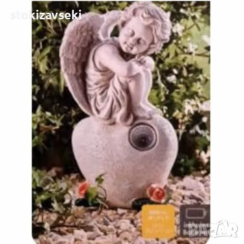 Светеща LED статуетка ангел In Ewiger Liebe – Символ на вечна любов и спокойствие, снимка 1