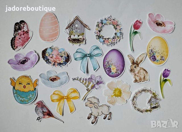 Дизайнерски стикери за скрапбук Пролет/ Великден различни видове, снимка 11 - Други - 48903618