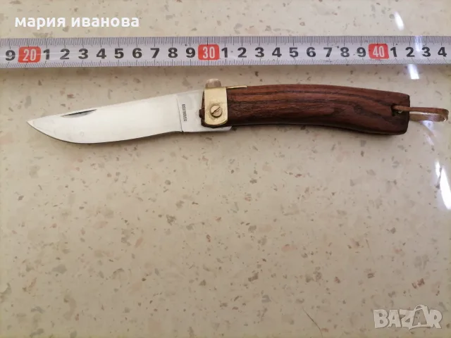 Джобна ножка стомана бронз, снимка 3 - Ножове - 55962131