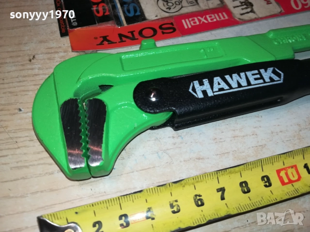 HAWEK-30СМ ТРЪБЕН КЛЮЧ ЗЕЛЕН 1010251751, снимка 5 - Ключове - 52011471