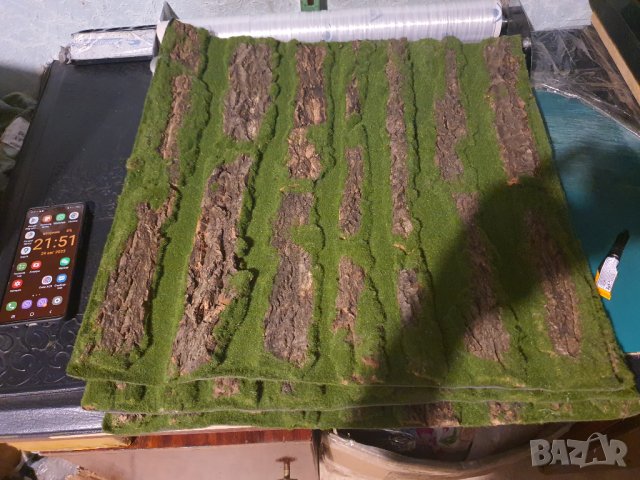 НОВА Декоративна кора на дърво и изкуствен мъх за облицовка, снимка 4 - Декорация за дома - 42219011