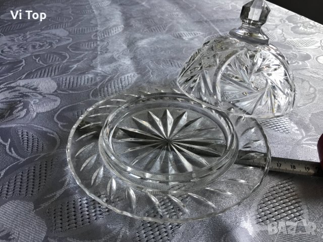 Кристални купи ,гарафа,чинийки