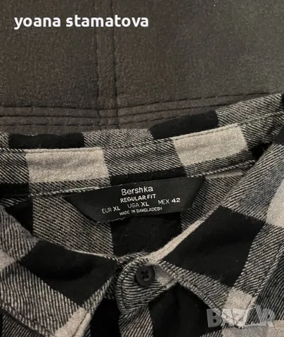 Мъжка риза Bershka размер XL, снимка 3 - Ризи - 55780863