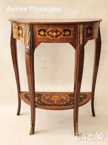 Конзолна маса с инкрустации, снимка 2 - Маси - 51655696