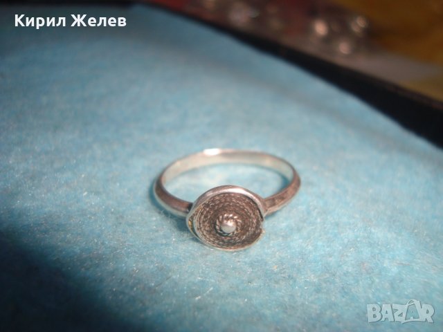 СТАР СРЕБЪРЕН ПРЪСТЕН СРЕБРО 925 РЪЧНА МАЙСТОРСКА ИЗРАБОТКА АНГЛИЯ 25817, снимка 11 - Пръстени - 35828329