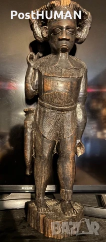 Африканска статуетка, снимка 2 - Статуетки - 51072500