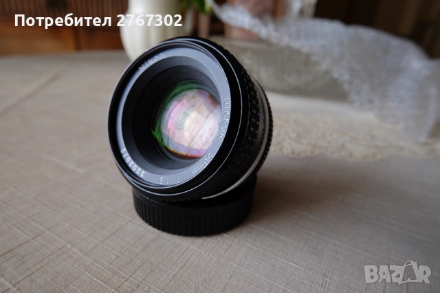 Nikon Nikkor AI-s 50mm f1.8 Manual Lens. Nikon, снимка 2 - Обективи и филтри - 53506600