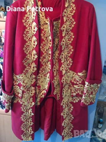 Карнавален костюм от три части става и костюм за Дядо Коледа или за театрални представления , снимка 5 - Други - 52826969