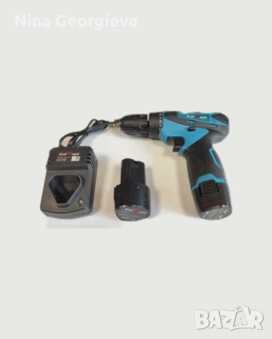 Акумулаторен Винтоверт с две батерии - Комплект, снимка 5 - Аксесоари и консумативи - 52170575