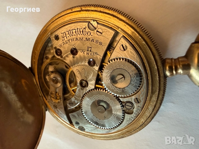 Джобен часовник FORTUNE Waltham, USA, снимка 6 - Антикварни и старинни предмети - 52398942