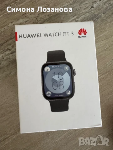 смарт часовник HUAWEI FIT 3 BLACK, снимка 1