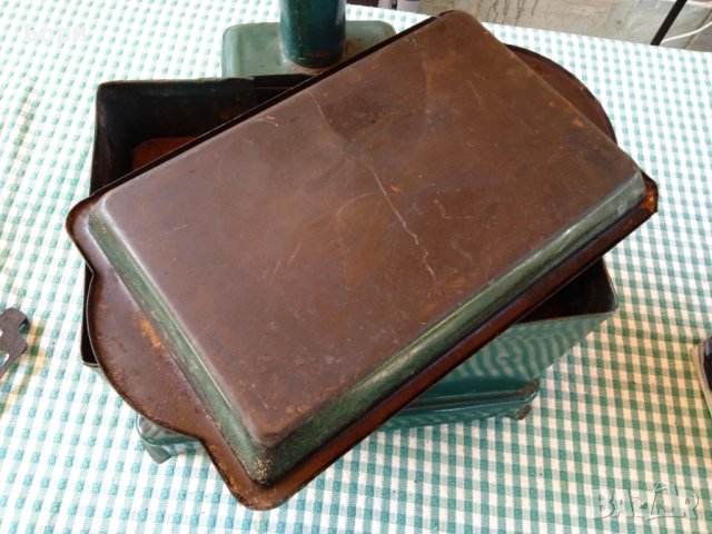 Стара малка емайлирана печка/скара, снимка 6 - Газови котлони - 41435580