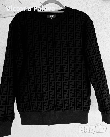 Уникален суитчър унисекс FENDI X TEAM WANG  рядка находка, снимка 4 - Суичъри - 51761293