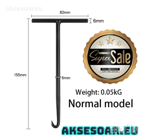  2 бр. издръжлива кука с Т-образна дръжка инструмент за издърпване на пружини за ауспуси спирачки, снимка 13 - Други инструменти - 53873691