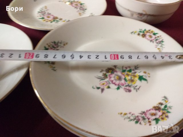 Български порцелан  17 части, снимка 9 - Чинии - 34521478