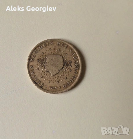 50 евроцента Нидерландия 1999 – Beatrix, рядка колекционерска монета, снимка 2 - Антикварни и старинни предмети - 53353821