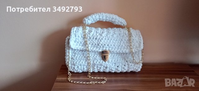 Плетена чанта  ръчна изработка, снимка 3 - Чанти - 40634728