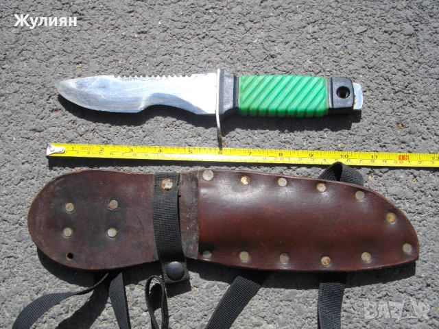 ВОДОЛАЗЕН НОЖ С КАНИЯ , снимка 8 - Антикварни и старинни предмети - 51452175