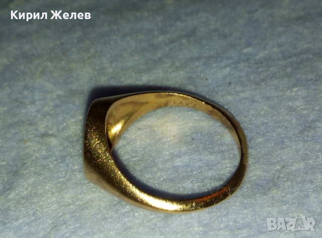 МАРКОВ ПОЗЛАТЕН СРЕБЪРЕН ПРЪСТЕН СРЕБРО 925 ДИЗАЙНЕРСКИ КЛАСИЧЕСКИ СТИЛЕН МОДЕЛ 31178, снимка 6 - Пръстени - 42452976