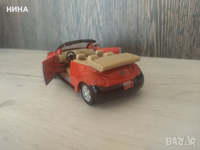 Метална количка Volkswagen New Beetle !!!, снимка 2 - Колекции - 44213236