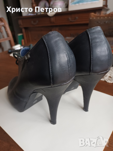 ЕЛЕГАНТНИ ДАМСКИ БОТИ ОТ ЕСТЕСТВЕНА КОЖА, снимка 4 - Дамски боти - 36141464