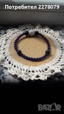 Гривни от различни камъни - ръчна изработка, снимка 18 - Гривни - 45977960