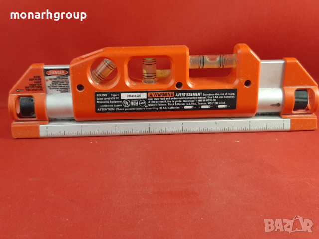 Нивелир с лазер  Black&Decker BDL-250S , снимка 5 - Измервателни инструменти - 36264215