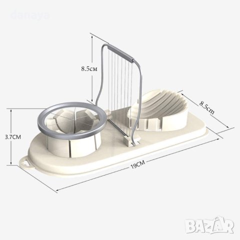 2599 Яйцерезачка с две гнезда, снимка 11 - Аксесоари за кухня - 42651101