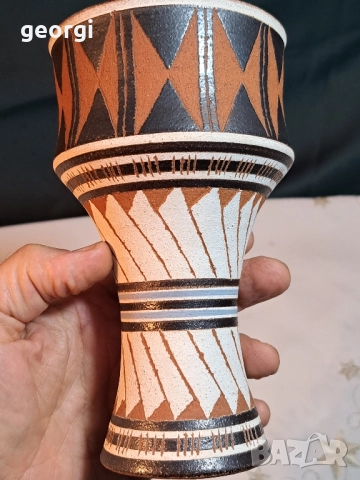 немски керамични вази Udo Mertzdorf 28/6, снимка 9 - Вази - 52066088