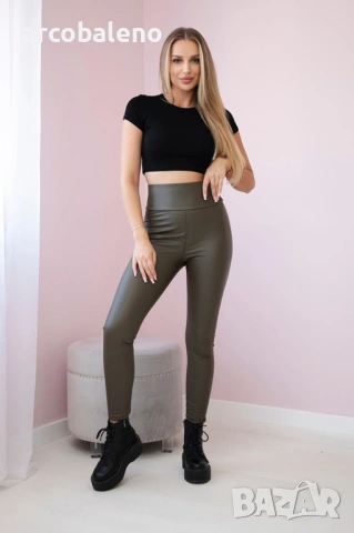 Ликвидация! Дамски клин от еко кожа с подплата, снимка 2 - Панталони - 46943120