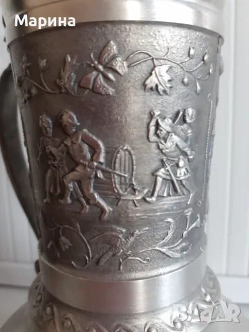 Комплект за вино и ракия от калай Antik*Vintage  #42, снимка 6 - Антикварни и старинни предмети - 47983497