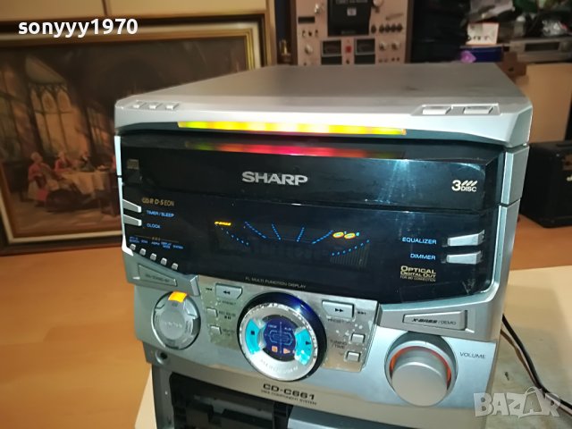 SHARP CD-C661H AUX & DIGITAL OUT-ВНОС SWISS 0606231437, снимка 5 - Ресийвъри, усилватели, смесителни пултове - 40998805