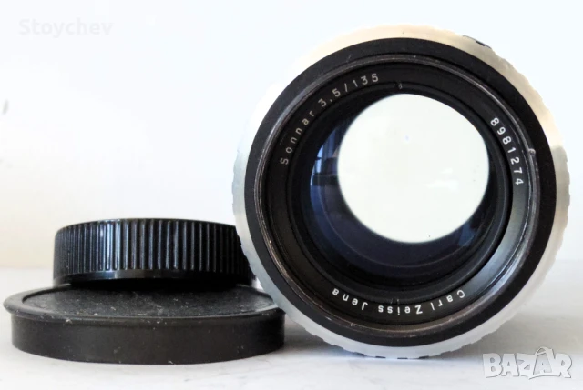 Обектив Carl Zeiss Jena Sonnar 135mm/F3.5, снимка 2 - Обективи и филтри - 51366132