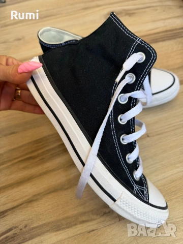 Оригинални високи черни кецове Converse ! 38 н, снимка 4 - Кецове - 48489624