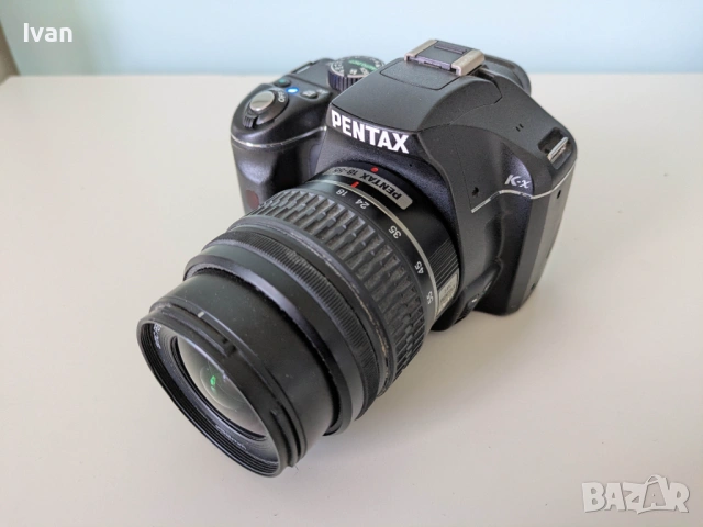 Нов Pentax K-X 12.4MP цифров DSLR фотоапарат с 18-55 AL обектив - пъллен комплект, снимка 2 - Фотоапарати - 53745349